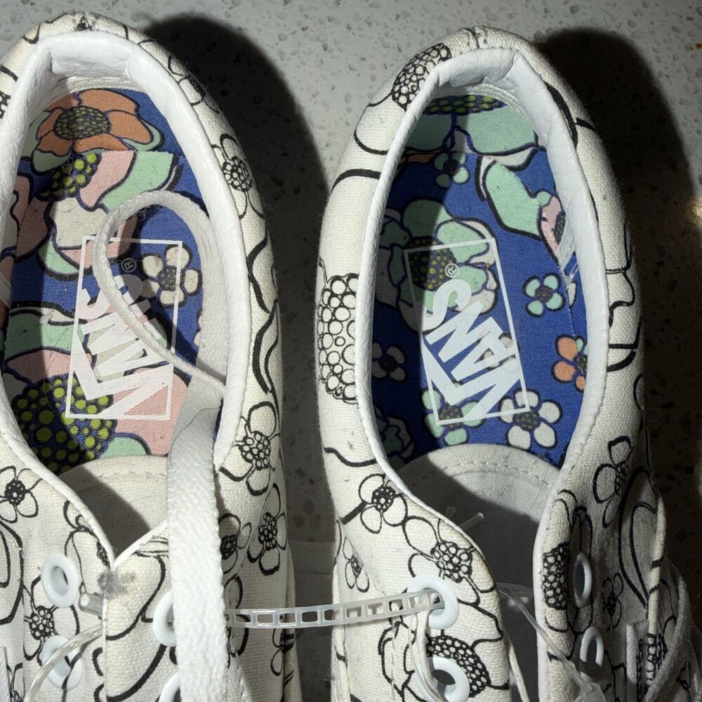 Brand New Vans Color U Floral White Shoes Canvas Womens Size 6 Create Your Color - Picture 3 of 8